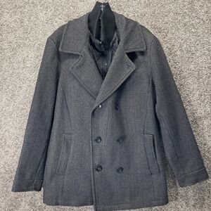 American Rag Men's Double-Breasted Gray Coat